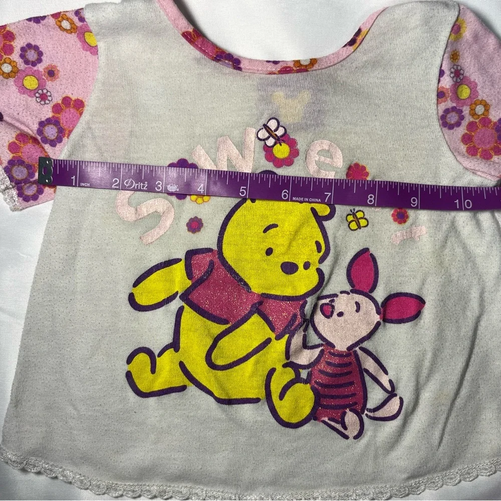 Vintage Disney Winnie the Pooh Piglet PJ Top 2T Sweet Graphic Shirt Toddler‎